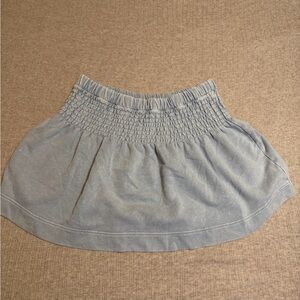 Aerie Blue Smocked Skirt